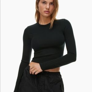 TNA WAFFLEX CREW LONG SLEEVE 2XS (XXS) Black